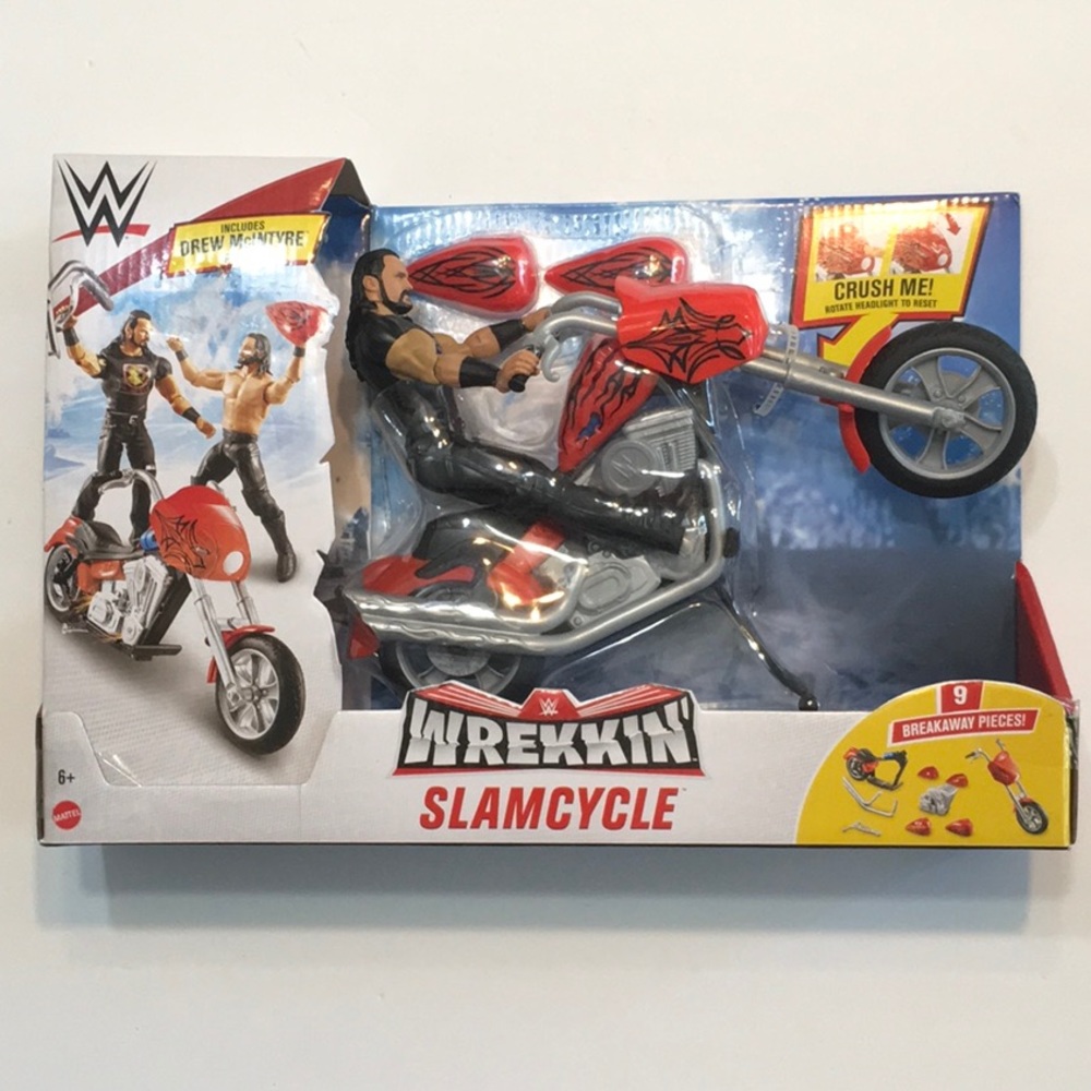 WWE WREKKIN’ SLAMCYCLE with Drew McIntyre Mattel Action Figure.